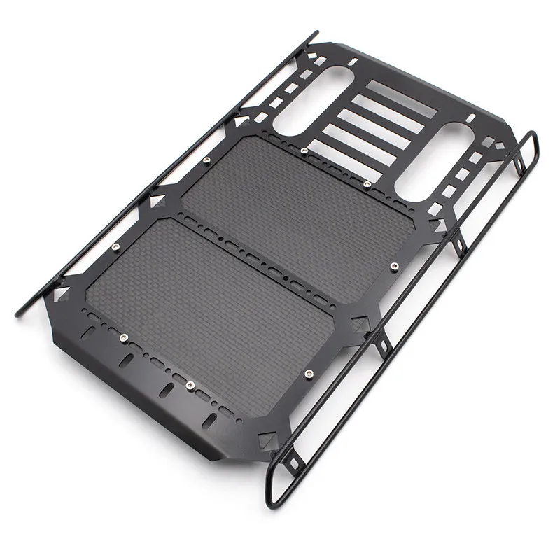 KYX simulation model climbing car metal roof rack TRX-4 Chi G500 with carbon fiber board luggage rack