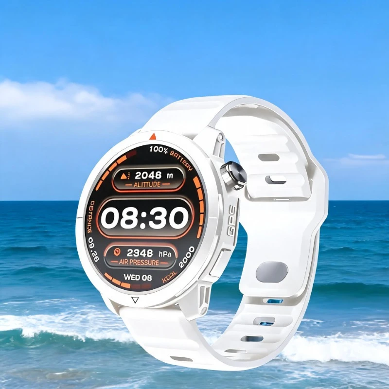 2026 Military Satellite Offline Map GPS Smart Watch Men 1.43''AMOLED Bluetooth Call Compass 5ATM Waterproof 100+Sport Smartwatch