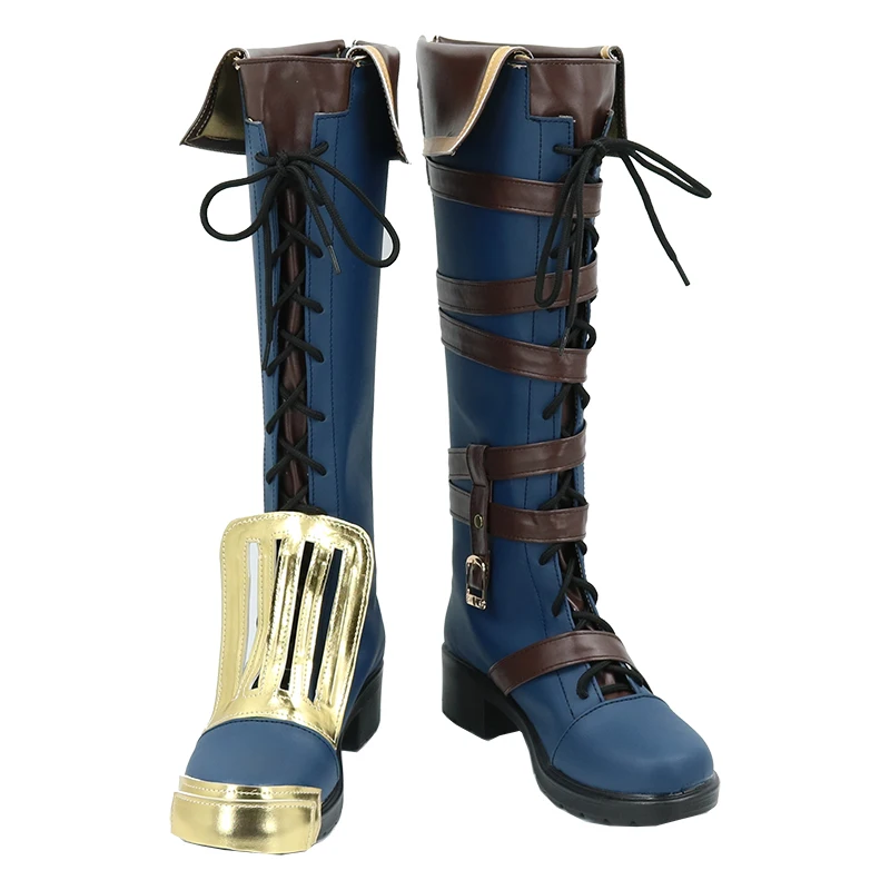 Hot New Game LOL Arcane Vi Cosplay Costume scarpe puntelli stivali accessori per feste di Halloween personalizzazione