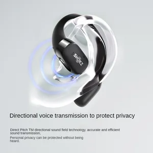 سماعات أذن Shokz OpenFit T910 Sport Bluetooth مع صوت اتجاهي ، تقليل الضوضاء ، مكالمة ذكاء اصطناعي أفضل 12 سماعة رأس مبيعات مباشرة من المصنع - رقم 4