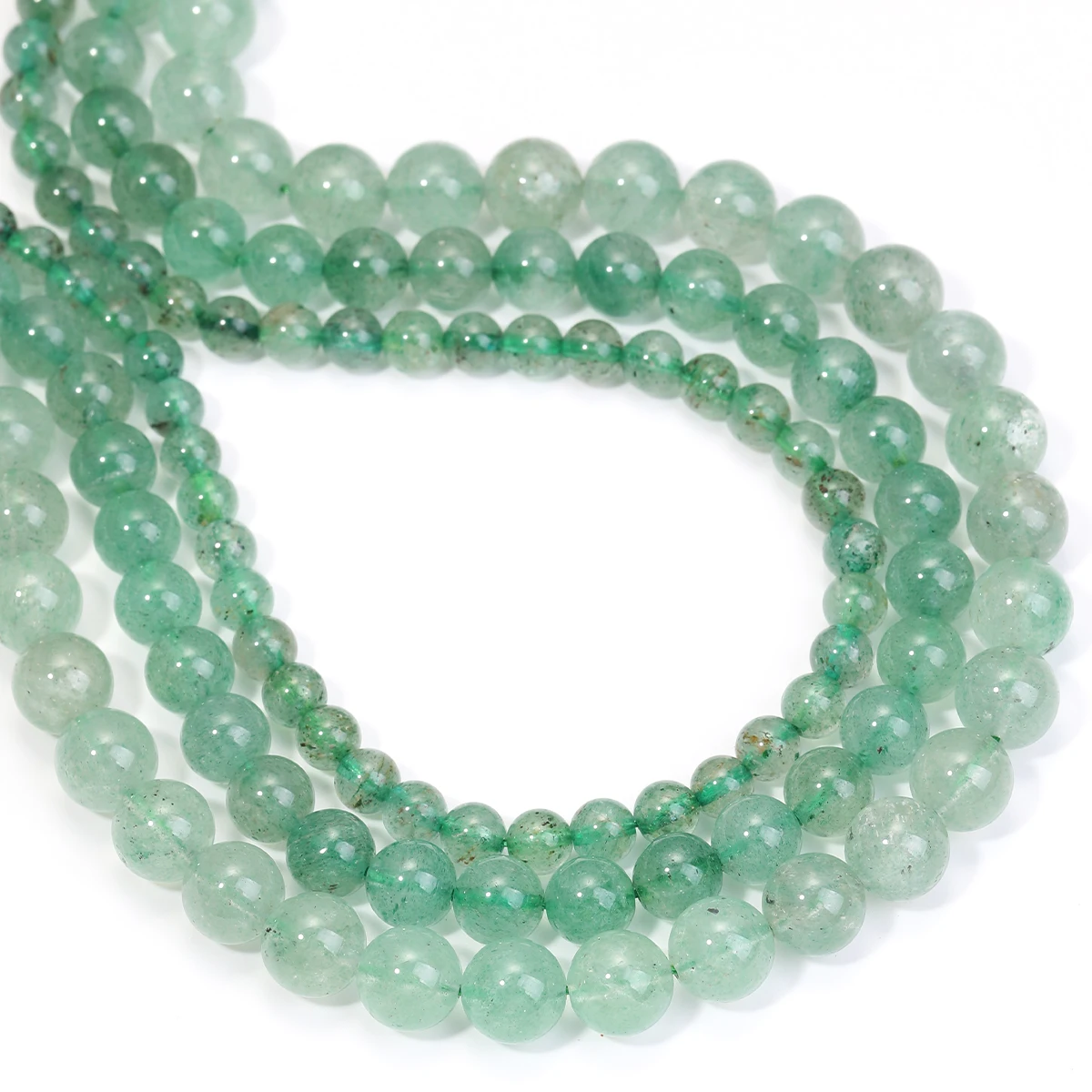 

Natural Stone Green Strawberry Quartz Bead Round Loose Spacer 6 8 10mm Bead For Jewelry Making Diy Necklace Bracelet Accessory
