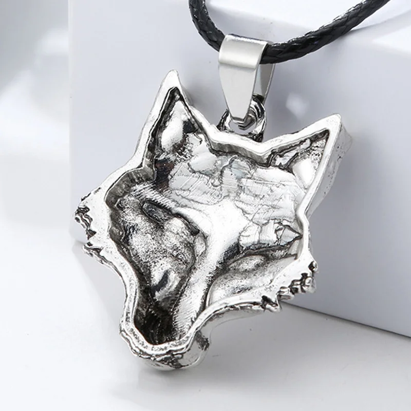 DIY Designer Creative Viking Wolf Head Pendants Necklace Charms For Jewelry Making Findings Component Wholesale Dropshipping