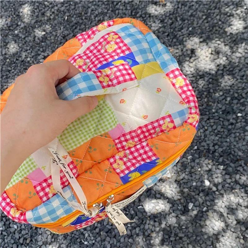 

Косметички для женщин, милая косметичка с цветочным принтом, органайзер для хранения, косметичка, дорожные косметички, сумки, кошельки-AC82