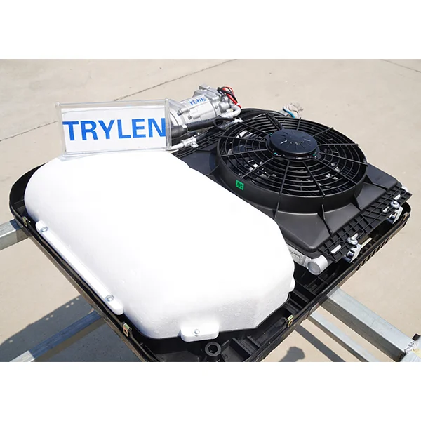 مكيف هواء سقف 12 فولت مصمم حديثًا لنظام التيار المتردد المتنقل RV والقوافل والشاحنة 24 فولت