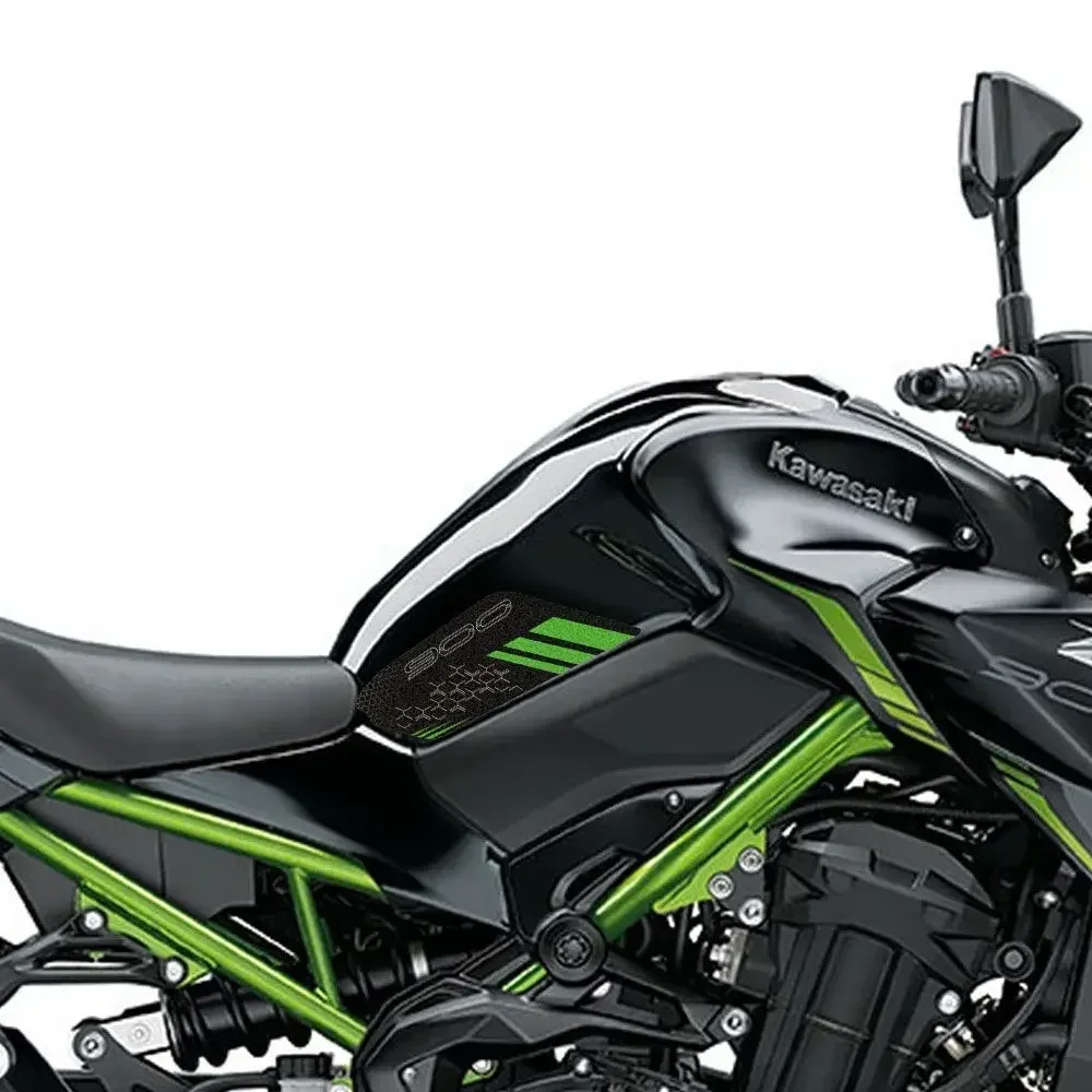 

Топливный бак для Kawasaki Z900 с матовыми противоскользящими наклейками, наклейка в виде рыбьего кости, принты, устойчивые к царапинам наклейки, аксессуары