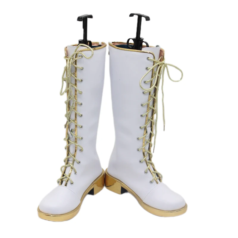 Anime kpop demon hunters rumi cosplay sapatos huntr/x rumi cos outfit sapatos botas para festa de halloween comicon adulto mulher