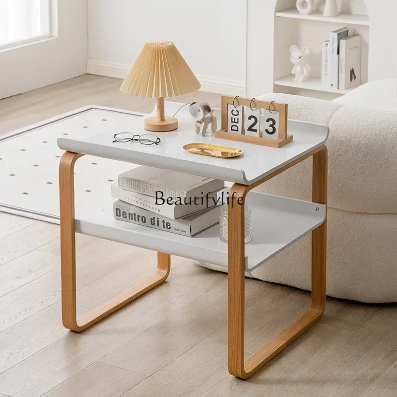 

44 Nordic classic bedside bedroom side cabinet storage bookshelf creative living room side few