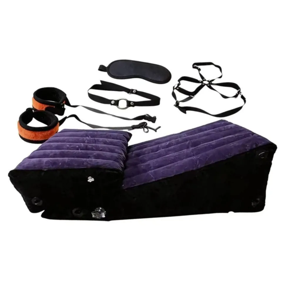 Sex Cushion Set 2pcs Sex Aid Ramp Inflatable Sofa Combination Triangle Pillow Supportive Wedge Posture Support Pad For Couples