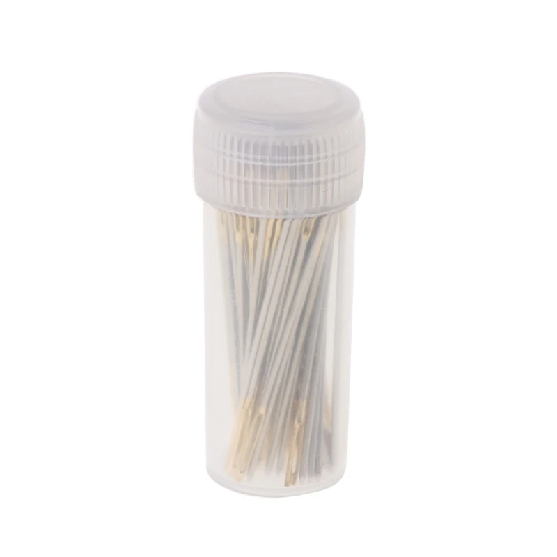 for Cross Stitch Needles 100Pcs Large Eye Embroidery with Storage Bottle for DIY Woven Knitting Needles Dropship