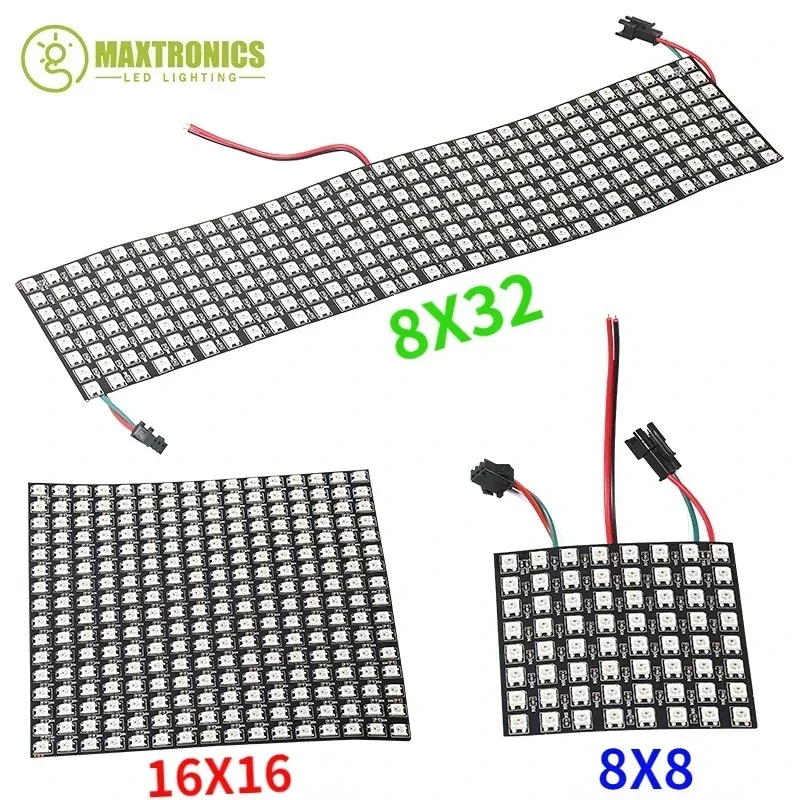 DC 5V Ws2812b Led Pixel Paneel Programmeerbaar Adresseerbaar Splitsbaar Led Modules Ws2812 Rgb Full Color 8/16/24/35/45 Leds Voor Decor