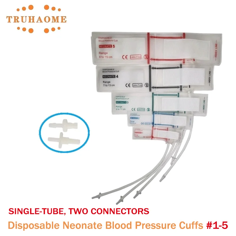

Human Uses Disposable Neonate Blood Pressure Cuffs NIBP Cuff Single Hose For Neonatal Size Patient Diagnostic Monitor