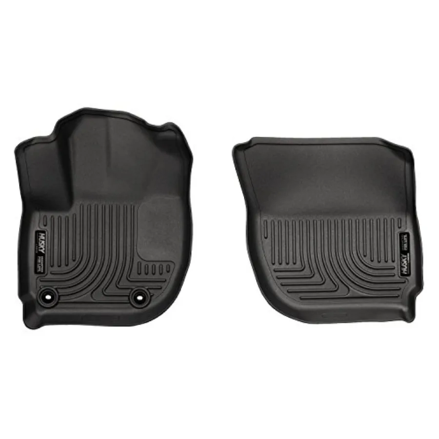 

Weatherbeater Floor Mats for 2016-2022 Honda HR-V and 2015-2020 Honda Fit Front Row 2-Piece Black Rubber Mat with Premium Durab