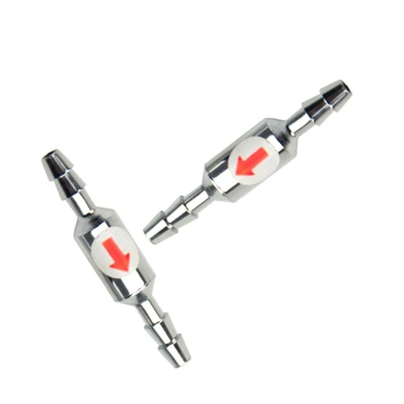 Stainless Steel Way Check for Valve CO2 Counter Check for Valve for Air CO2 Line Tubing Regulator Diffuser Aquarium