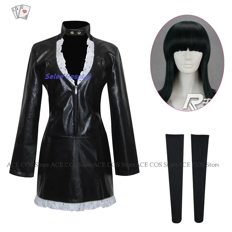 

Nico All Sunday Cosplay Robin Costume Wig 1PC Black Sexy Uniform Clothes Anime Comic Devil Child Cosplay Women Halloween Party