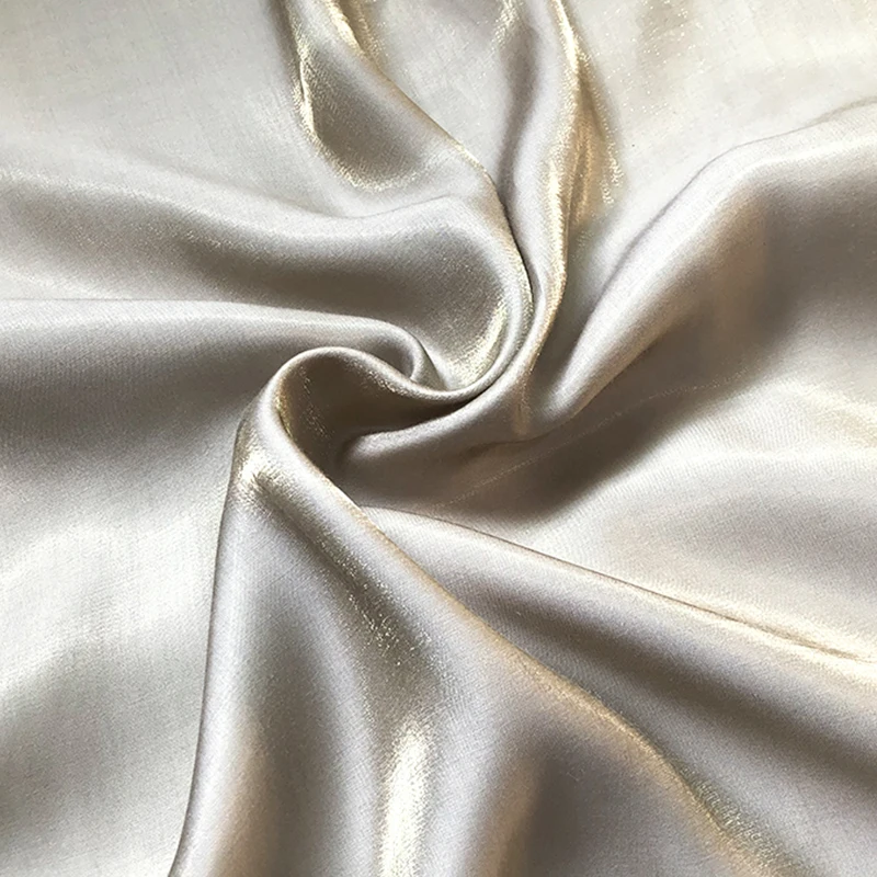 Mulberry Silk Linen Rayon Blend Fabric, DIY Material for Sewing, Cut by the Meter, 150cm Width