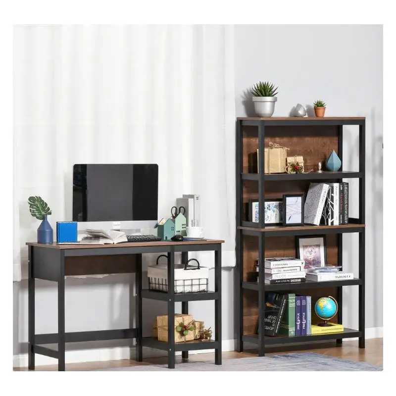 منظم رف التخزين للكتب والمرافق - حل تخزين متعدد الطبقات متعدد الاستخدامات للمنزل والمكتب