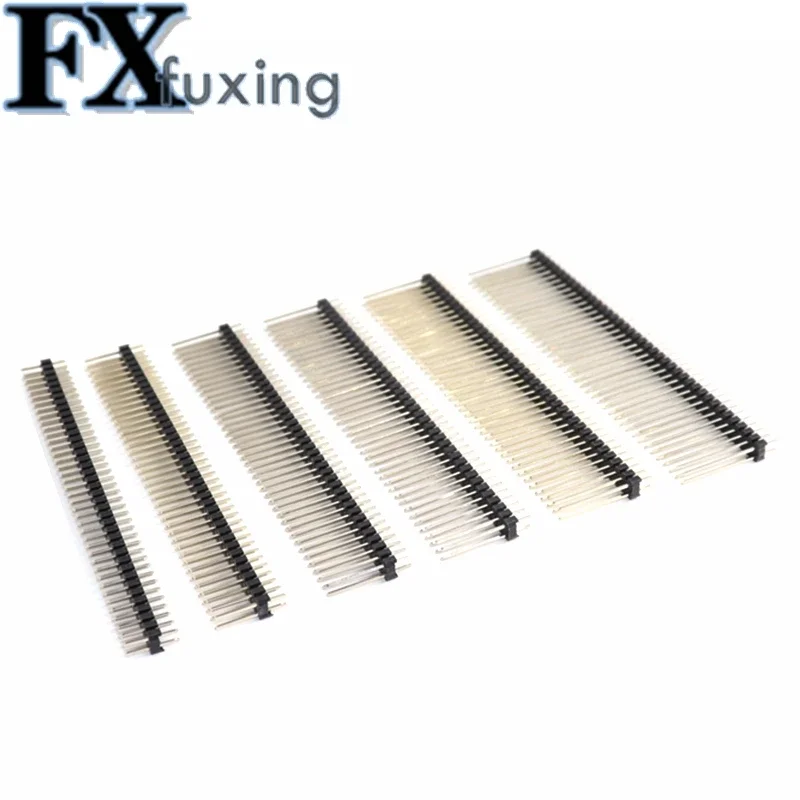 5PCS 2.0mm 2.0 Single Double Row Male 2*40P 1*40P Breakaway PCB Board Pin Header Long 15 17 19 mm Connector Strip Pinheader 2x40