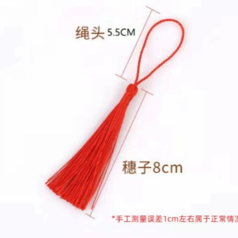 20pcs/lot Tassel Chinese Knot Charm Bookmark Pendant Ornament Decoration Clothing Accessories Spike Fan Pendant