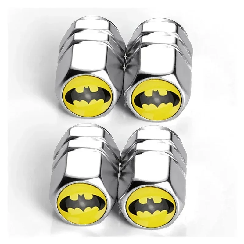 4pcs Bat Alloy Car Tire Valve Cap Air Stem Cover for Chevrolet Cruze Aveo for Honda Civic Fit Jazz Accord for Ford Focus Fiesta