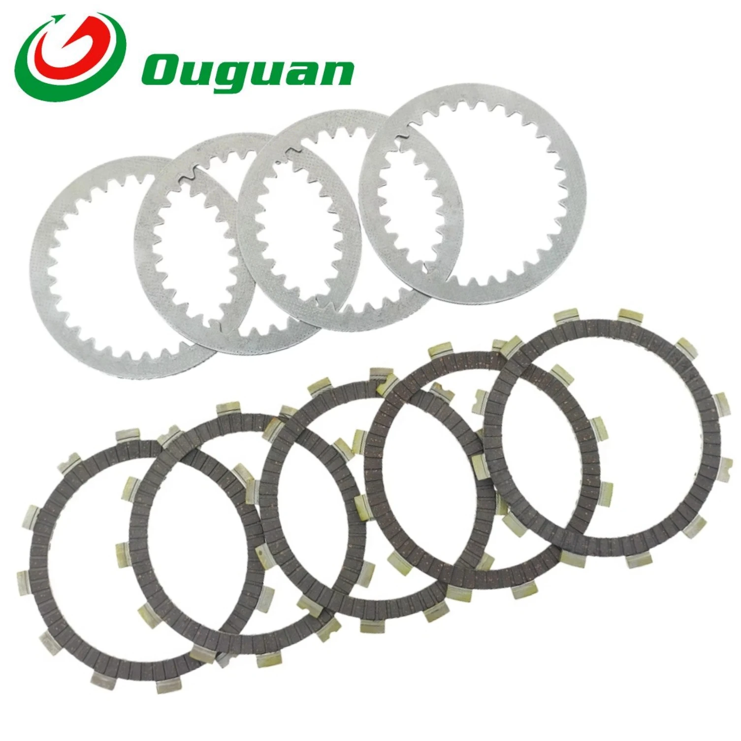 

ouguan for Suzuki GS125 GT125 GZ125 DR125 DF125 GSX150F GSX-R150 L6-L8 Gixxer 155 GN125 Clutch Friction Steel Plate Discs