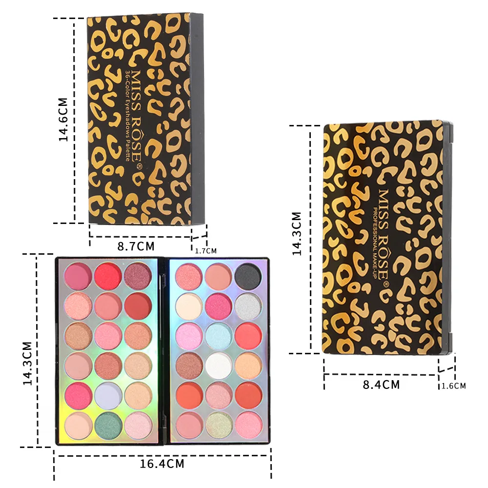 عالية الجودة ملكة جمال روز 36 ألوان بريق ماتي ظلال العيون لوحة يشكلون الصباغ الطبيعي حريري ناعم عينيه لوحة مستحضرات التجميل #6