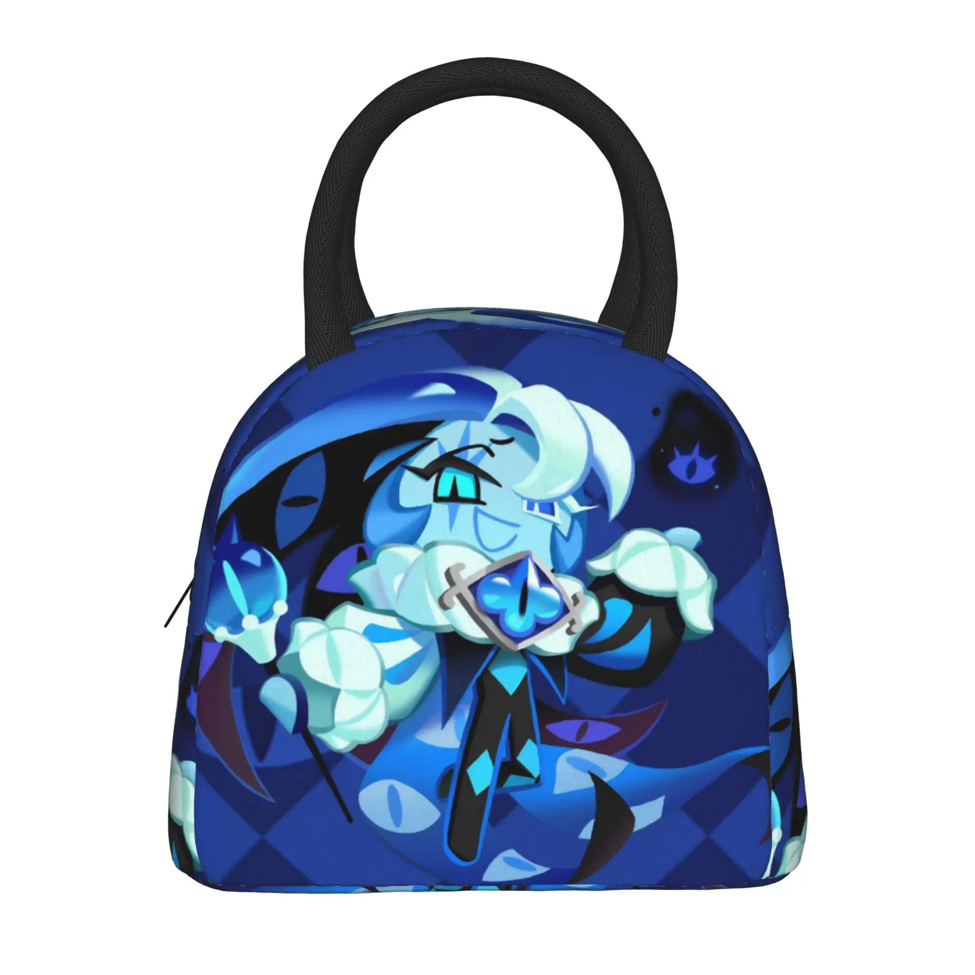 Shadow Milk Cookie  Insulated Lunch Bag Cooler Bag Meal Container Cookie Run Kingdoms Portable Lunch Box Tote for Men Women