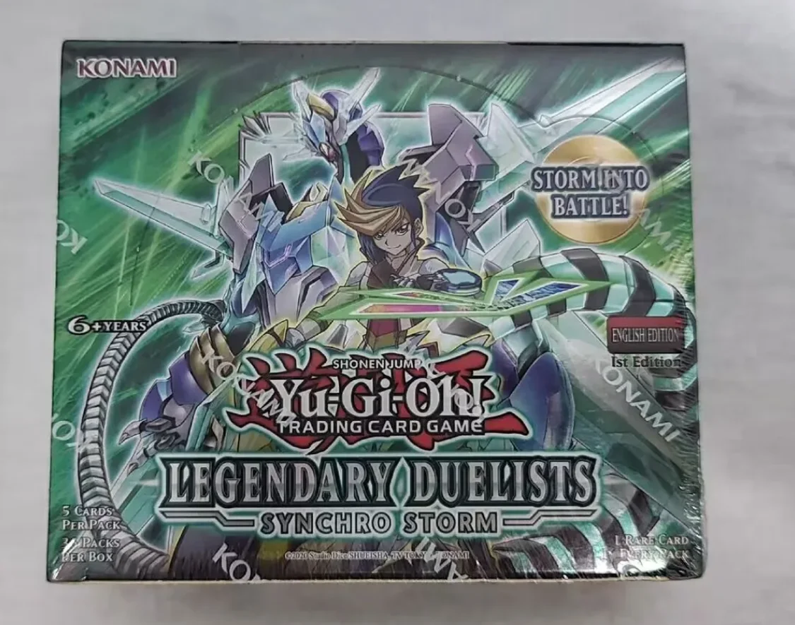 Yugioh KONAMI Duel Monsters TCG Legendary Duelists Synchro Storm LED8 English 1st Edition Collection Booster