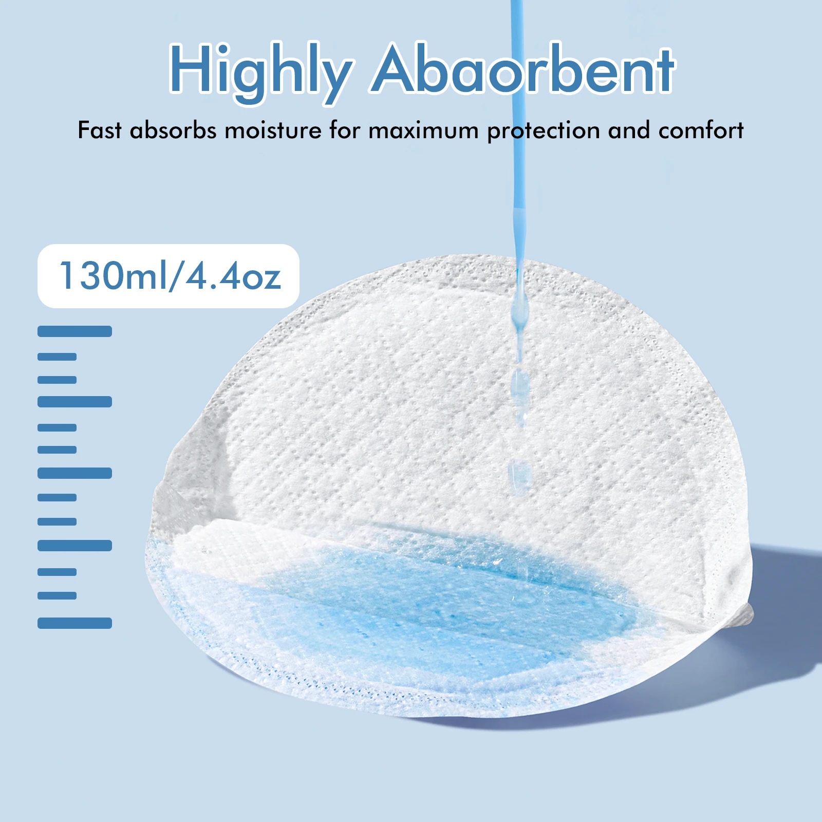 NCVI Disposable Nursing Pads,Super Absorbent Portable Breastfeeding Pad  Breathable Slim SuperCotton Breast Pad Nurs. 6 Count