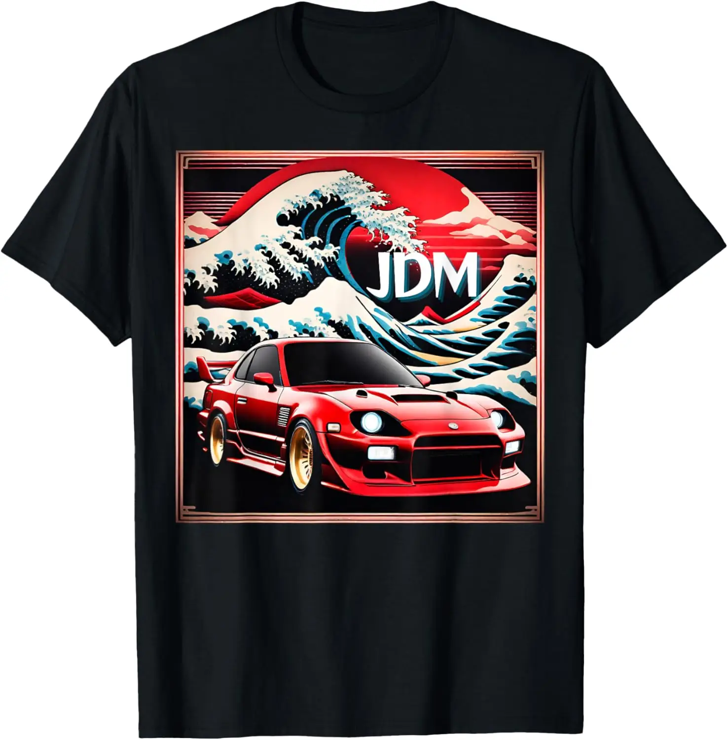 JDM Japan Drift Racing Car | The Great Wave off Kanagawa T-Shirt