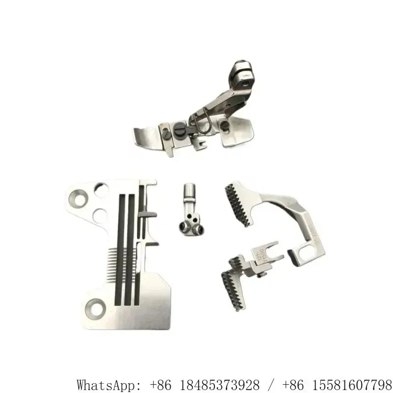 Sewing machine needle plate pressing machine foot