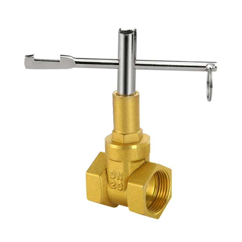 1pc Water Meter Front Valve Key Inner Triangle Wrench Switch Lock Gate Valve Tool for Home Plumbing
