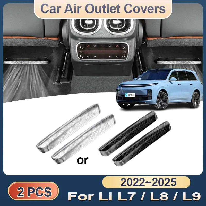 

Car Air Outlet Cover For Li Lixiang L7 L8 L9 2022 2023 2024 2025 Under Rear Seats Ventilation Conditioner Protective Accessories