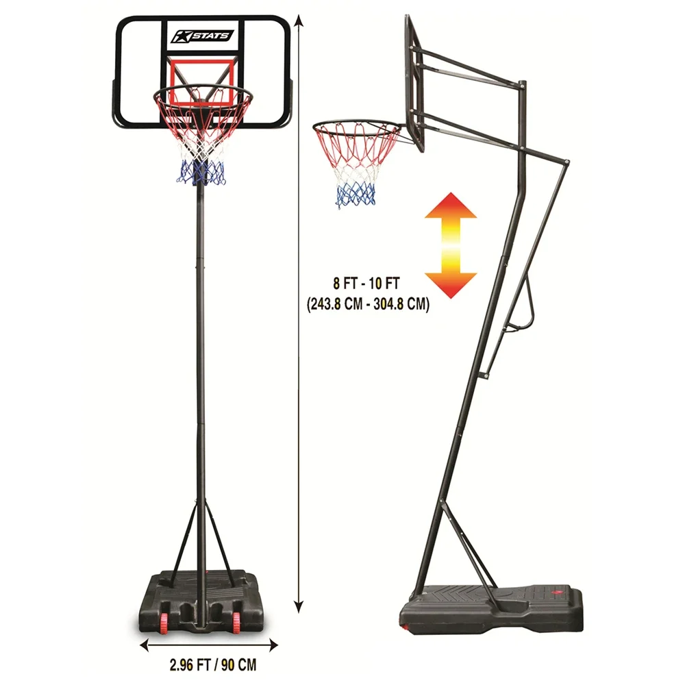Height Adjustable and Movable Stable and Outdoor Portable Basketball Hoop Stands