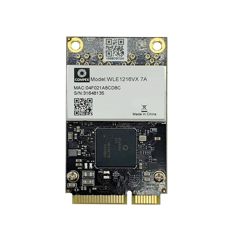 compex wle1216vx dual band 24ghz 5ghz 4x4 mu mimo 80211ac wave modulo qualcomm atheros qca9984 chipest 17gbps mini pcie 01