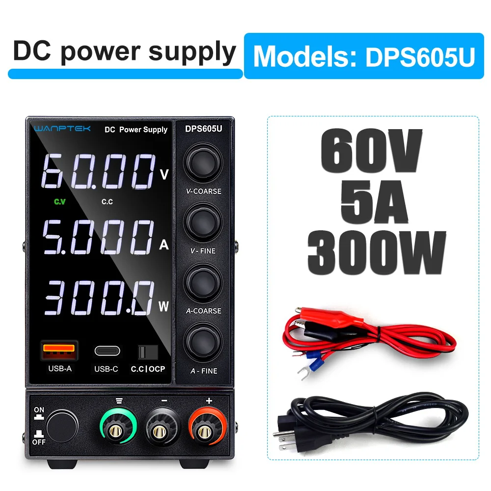 Verstelbare DC Voeding 30V 5A 10A 60V 120V 3A LaboratoriumBench Stroombron Switching Gestabiliseerde LCD voeding regulator