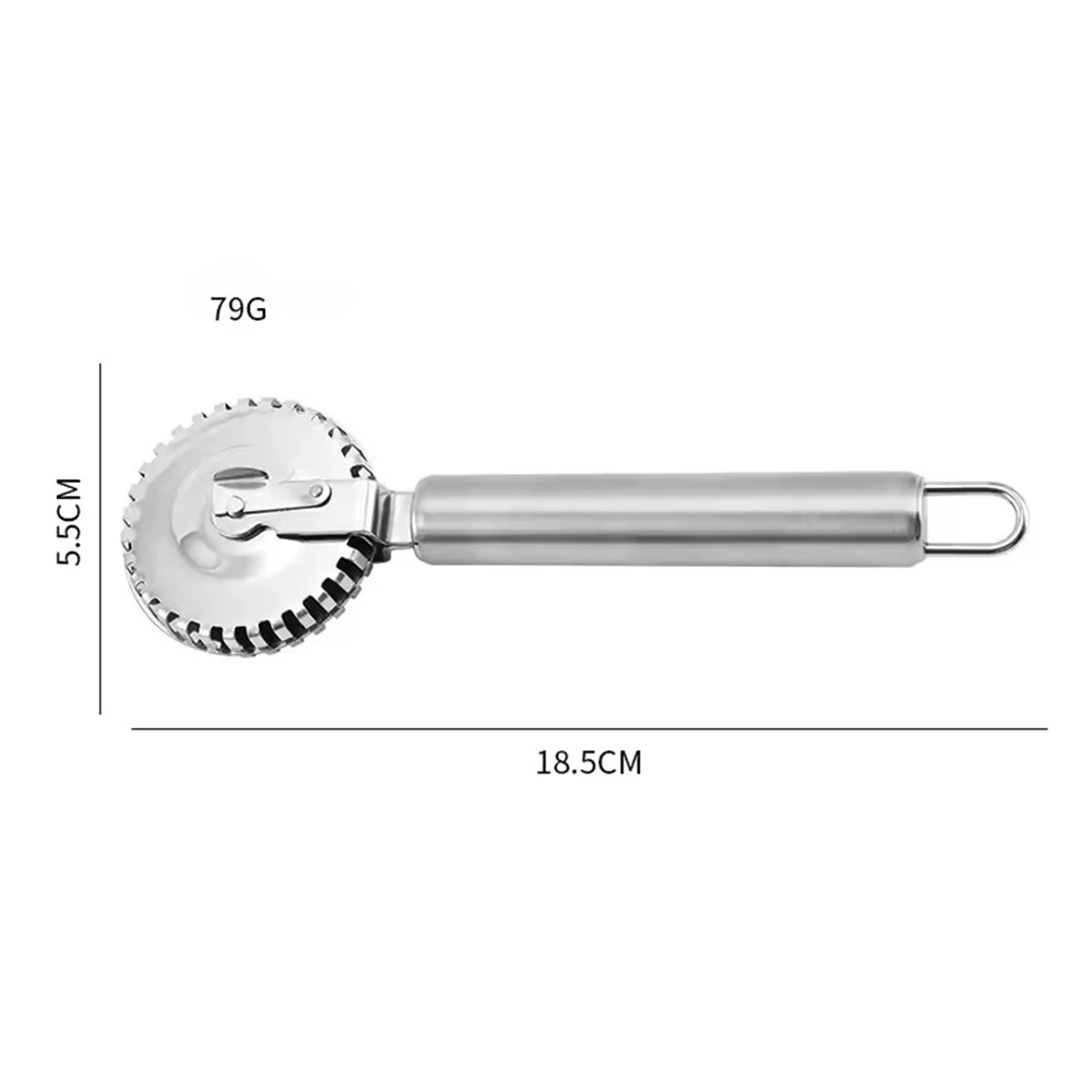 2PC New Arrival Ravioli Cutter  Stainless Steel Wheel, Perfect for Cutting, Sealing, And Crimping Fresh Pasta and Pastry Dough