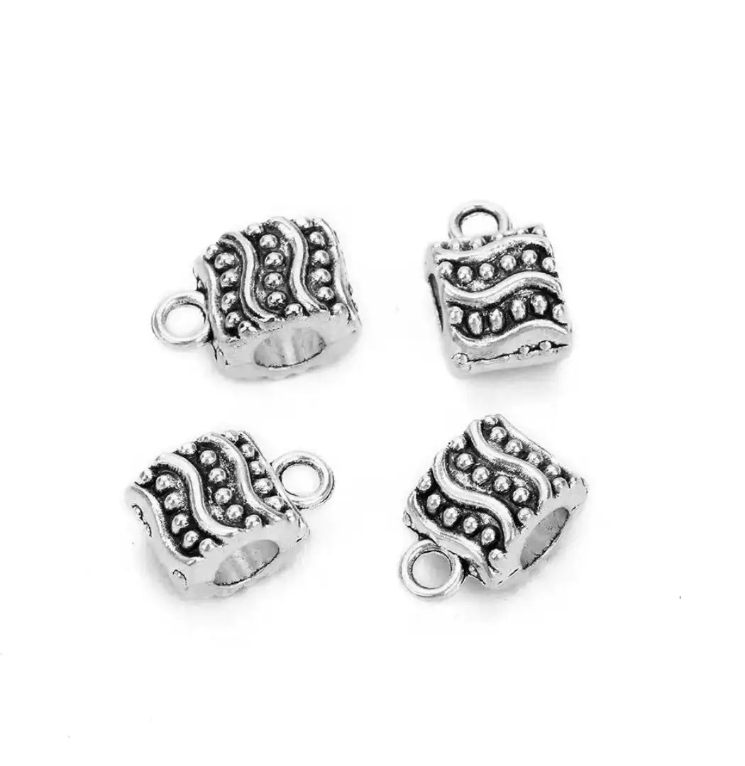 

15pcs 13*8*8mm Alloy metal tibetan silver vintage bead connector HW2537