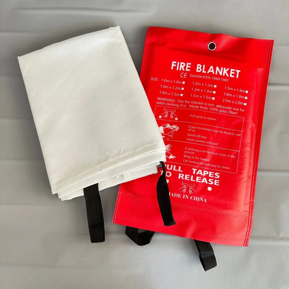 Emergency Fire Blanket Fiberglass Safety Survival Cloth Fire Suppression Equipment For Home Kitchen Car Office Fiberglass Safety view 2