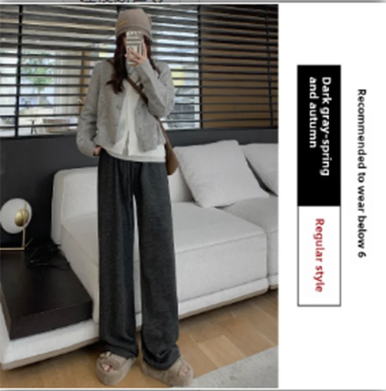 2025 femmes mode solide à lacets taille élastique pantalon droit Vintage taille haute élastique femme Chic dame pantalon