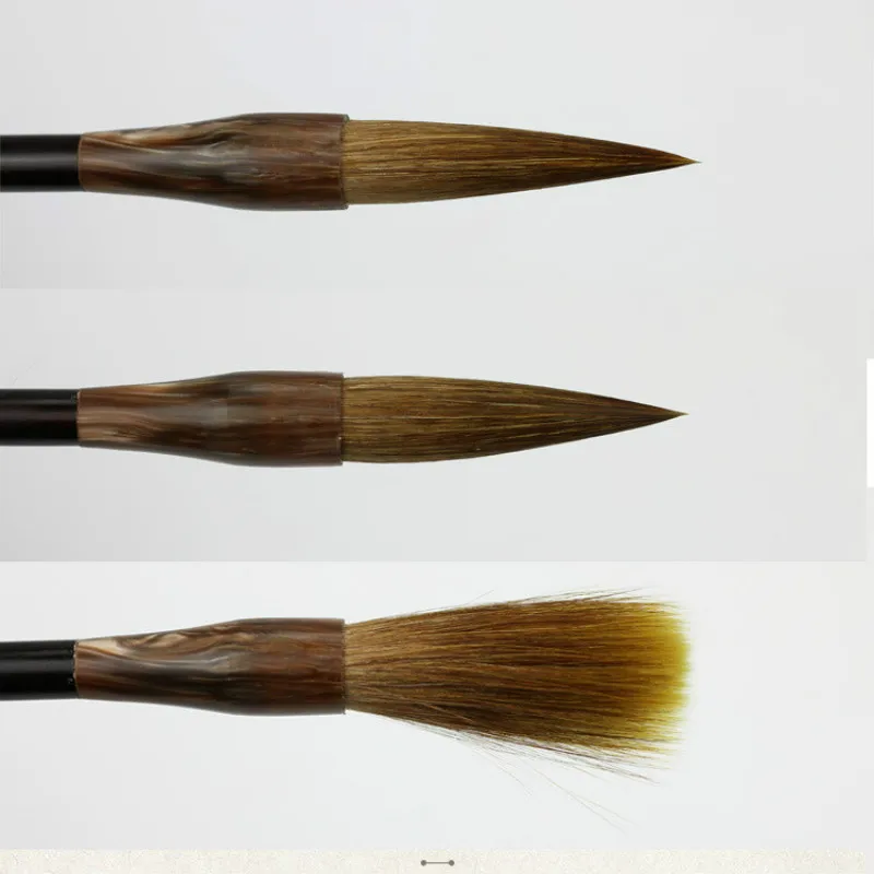 Wilcze włosy Huzhou Lian Brush Tinta chiny łasica włosów pędzel do chińskiej kaligrafii chiński obraz coplets Calligraphie Brush