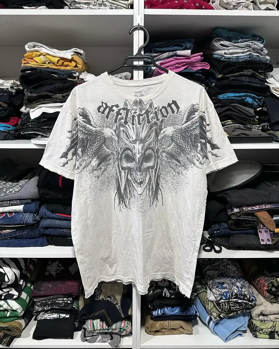 

Y2K Tshirt New Hip Hop Skull Pattern Round Neck Oversized Vintage Tshirt Men Women Short Sleeved Gothic Clothing Tops Streetwear