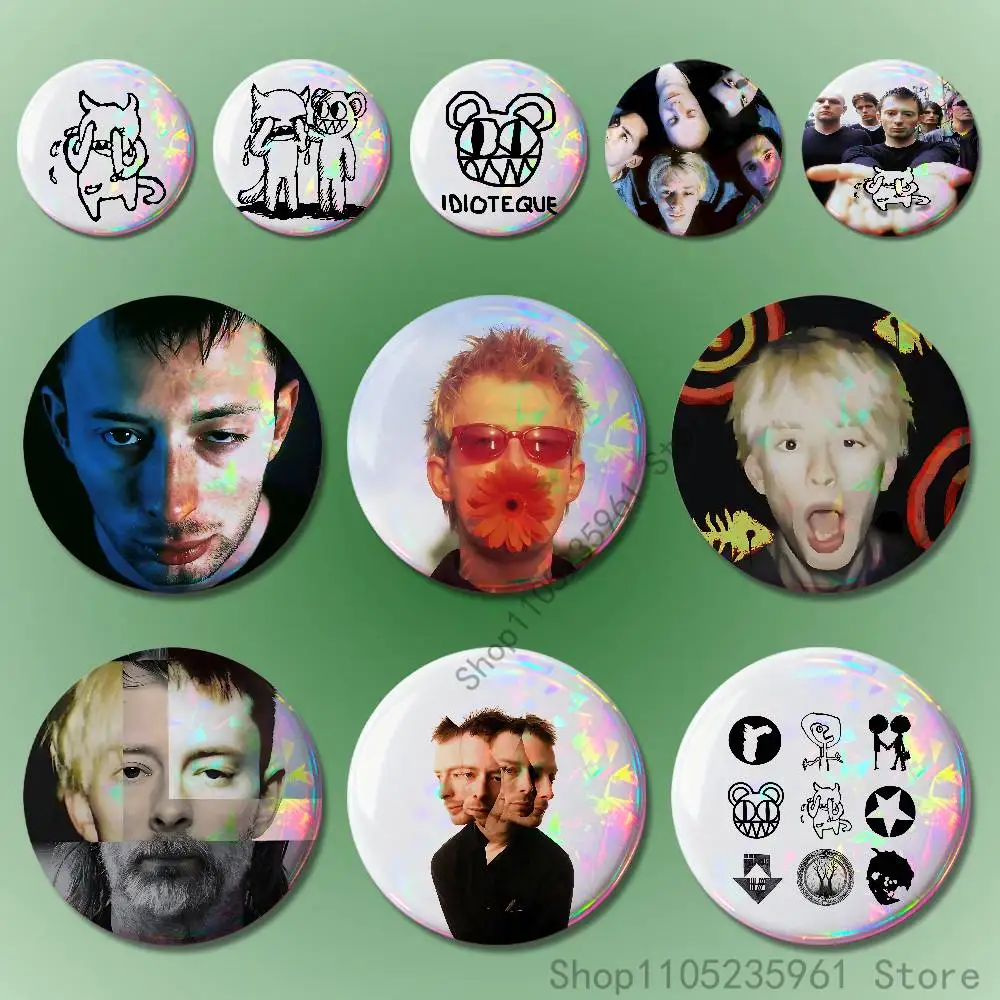 

T-Thom Y-Yorke 32mm 58mm 75mm 44mm 25mm Anime Badges Brooches DIY Pins Decorations Birthday Valentine Gifts