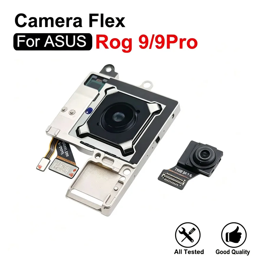 For ASUS ROG Phone 9 ROG8 Rog9 9Pro Facing Front Camera Flex Replacement Parts Rear Telephoto Back Main Camera
