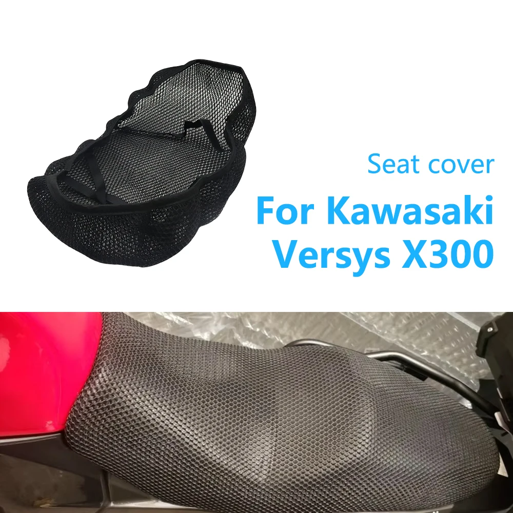 

For Kawasaki Versys-X300 Versys X300 Motorcycle Accessories Mesh Breathable Seat Cushion Saddle Non-Slip Protection Seat Cover