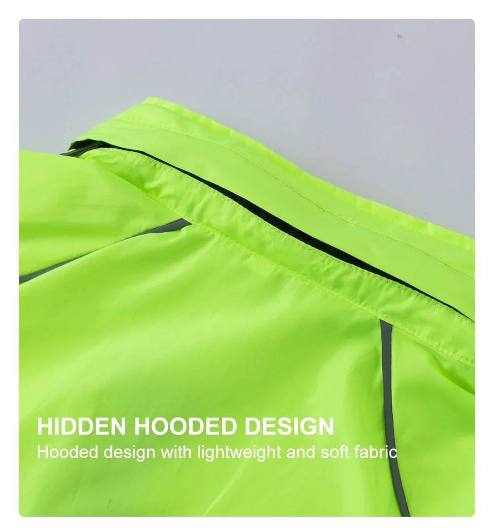 HISERWA Cycling Windbreaker Windproof Waterproof Reflective Bicycle Jacket Ultralight MTB Road Bike Jersey Portable Cycling Coat 42 S8944f5d6781840428c262a2f21b48e2c9
