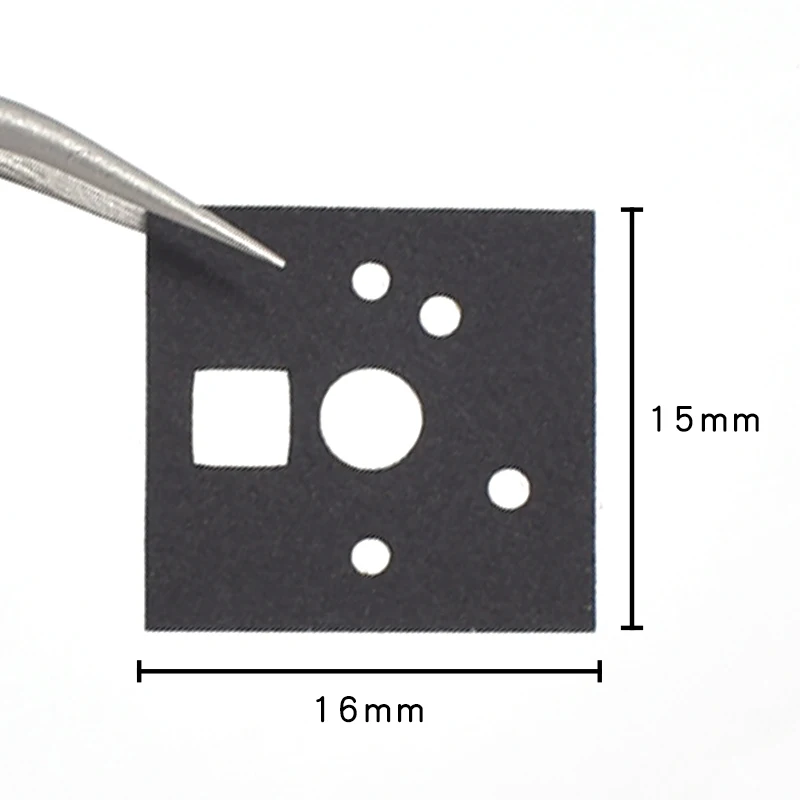 Pegatina para interruptor de teclado mecánico, película aislante de ruido, estabilizador, 120 unidades