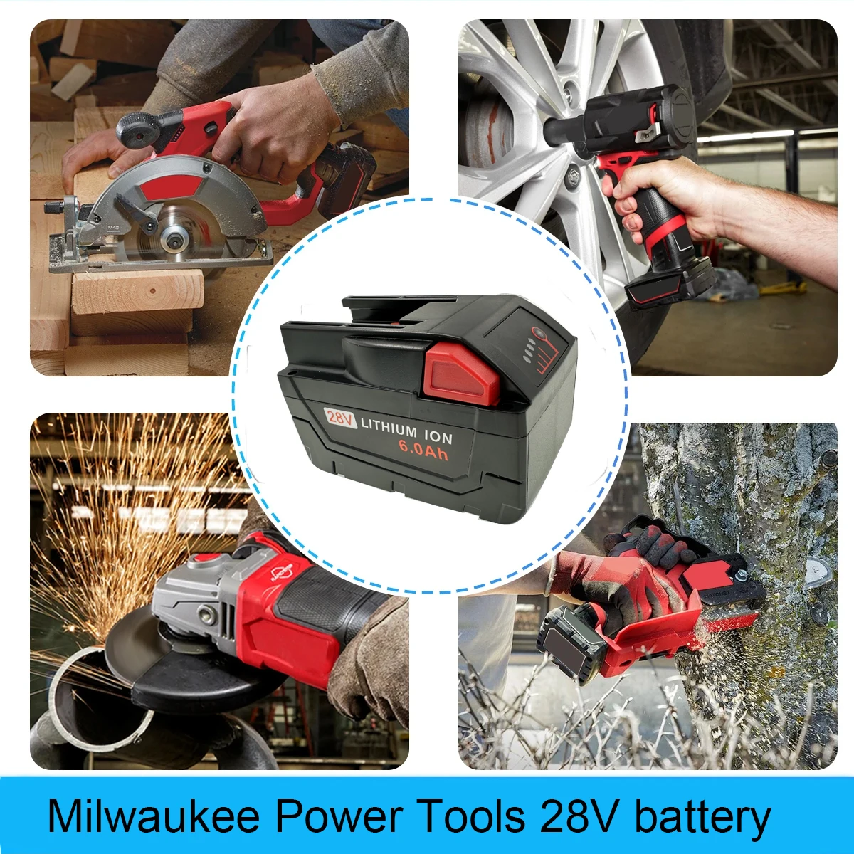 DXT Új  Kicserélés Tettlegesség  számára milwaukee M28  M28BX 48-11-2830 0730-20 4932352523 V28CS HD28PD HD28  6.0mah