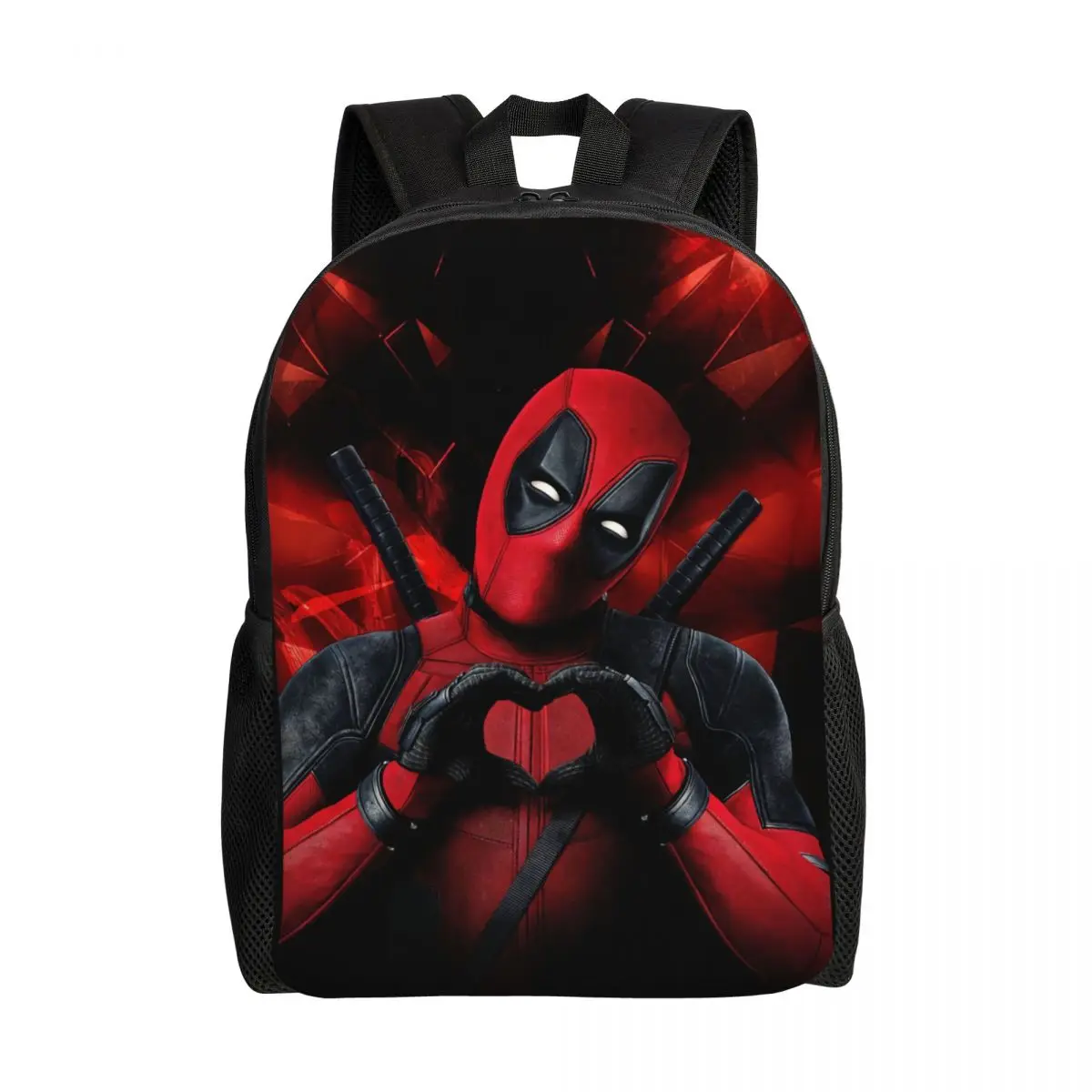 

Рюкзак Deadpool Love на заказ с 3D принтом для девочек и мальчиков, школьные дорожные сумки для колледжа, мужские и женские сумки для книг, подходит для 15-дюймового ноутбука