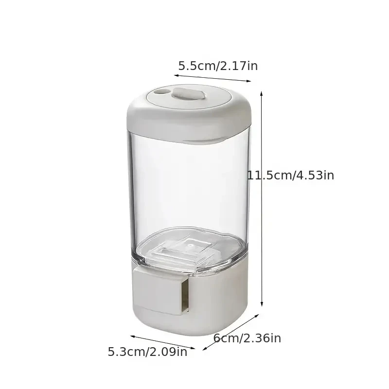 1pc Press-type Quantitative Salt Bottle, Measuring Seasoning Bottle, Salt Dispenser, Salt Control Tank, Kitchen Barbecue Seasoni