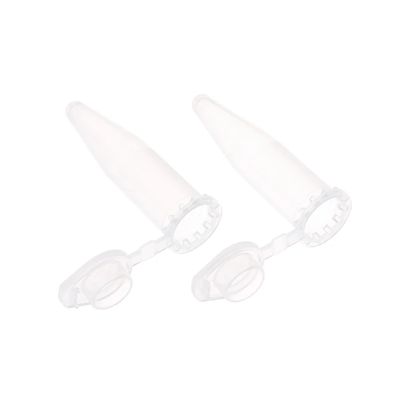 Laboratory Samples Disposable Transparent Micro Plastic Centrifuge Tubes With Snap Lid Container Lids 1.5ML